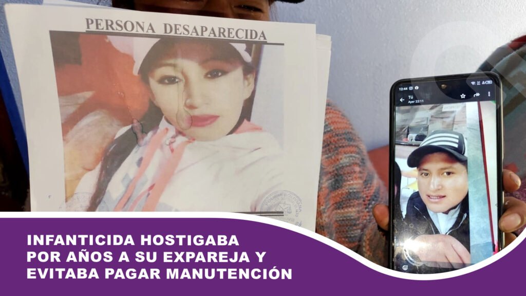 Infanticida hostigaba por años a su expareja y evitaba pagar manutención