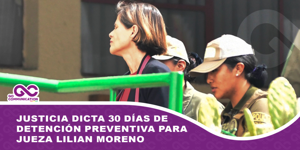 Justicia dicta 30 días de detención preventiva para jueza Lilian Moreno