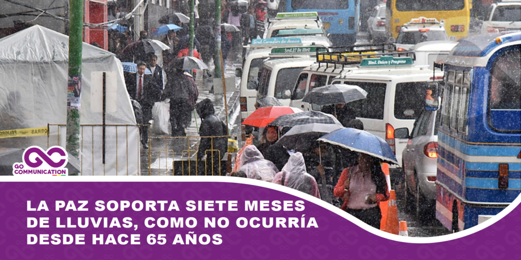 La Paz soporta siete meses de lluvias, como no ocurría desde hace 65 años