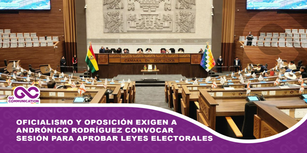Oficialismo y oposición exigen a Andrónico Rodríguez convocar sesión para aprobar leyes electorales
