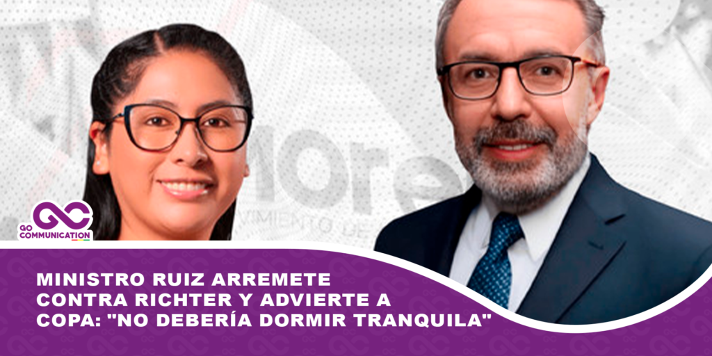 Ministro Ruiz arremete contra Richter y advierte a Copa: «No debería dormir tranquila»
