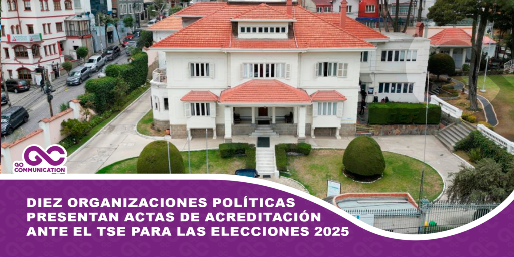 Diez organizaciones políticas presentan actas de acreditación ante el TSE para las elecciones 2025