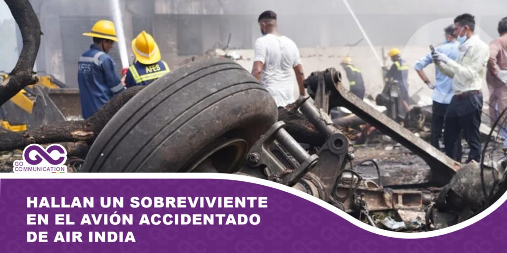 Hallan un sobreviviente en el avión accidentado de Air India
