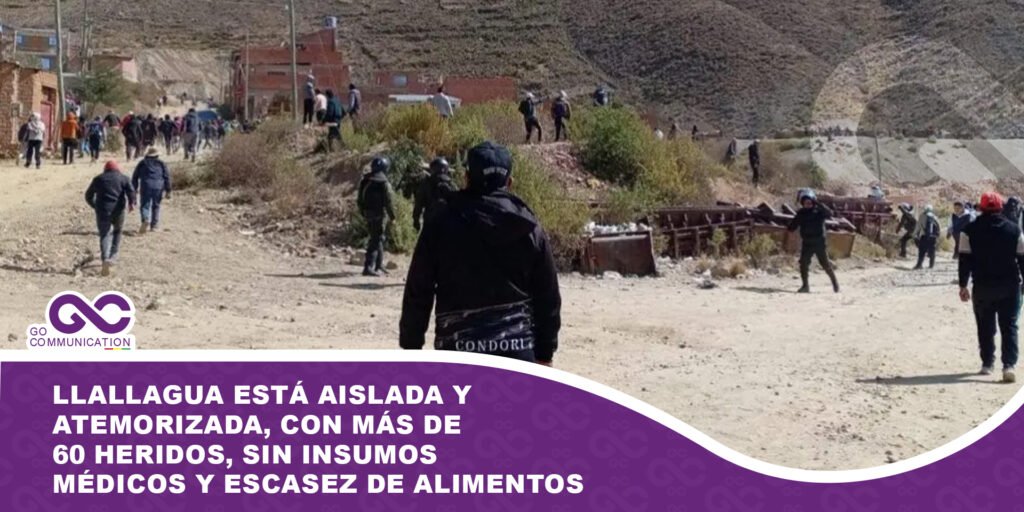 Llallagua está aislada y atemorizada, con más de 60 heridos, sin insumos médicos y escasez de alimentos