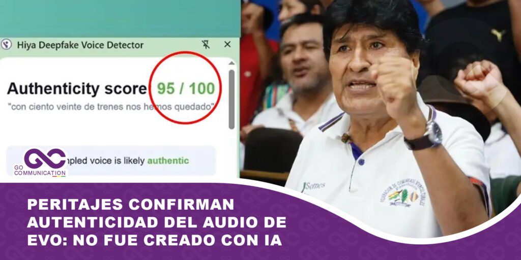 Peritajes confirman autenticidad del audio de Evo: no fue creado con IA