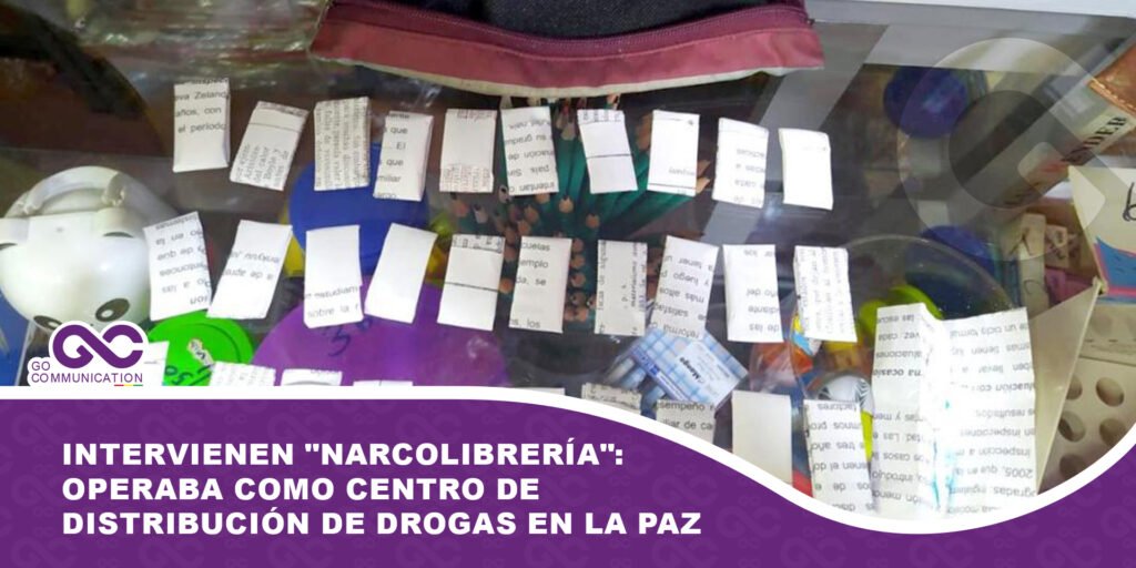 Intervienen «narcolibrería»: Operaba como centro de distribución de drogas en La Paz
