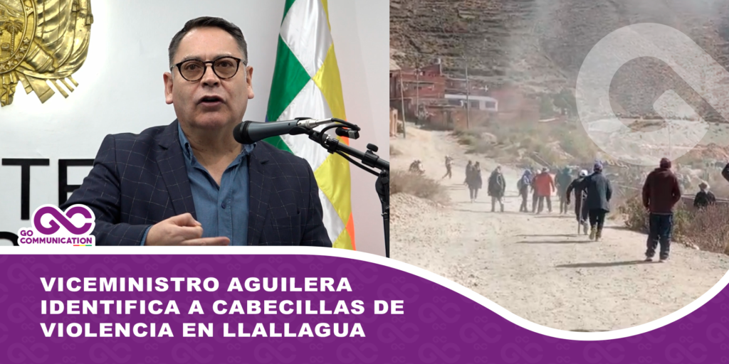 Viceministro Aguilera identifica a cabecillas de violencia en Llallagua y confirma heridos