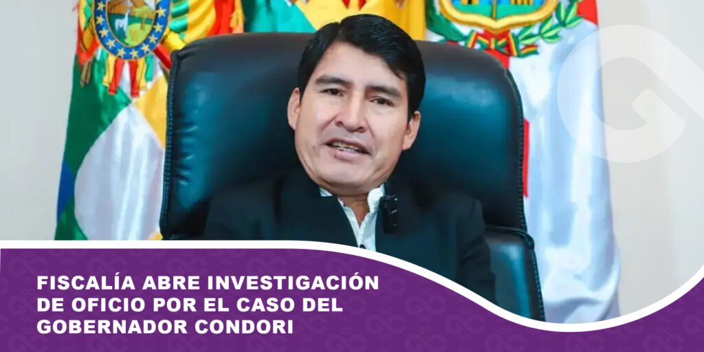 Fiscalía abre investigación de oficio por el caso del gobernador Condori