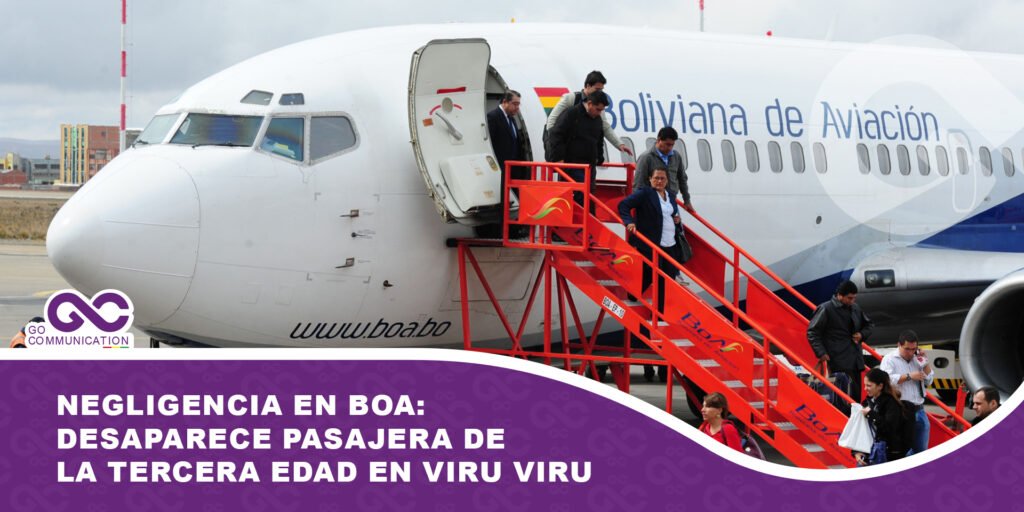 Negligencia en BOA: Desaparece pasajera de la tercera edad en Viru Viru