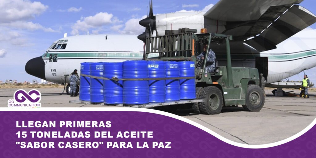 Llegan primeras 15 toneladas del aceite «Sabor Casero» para La Paz