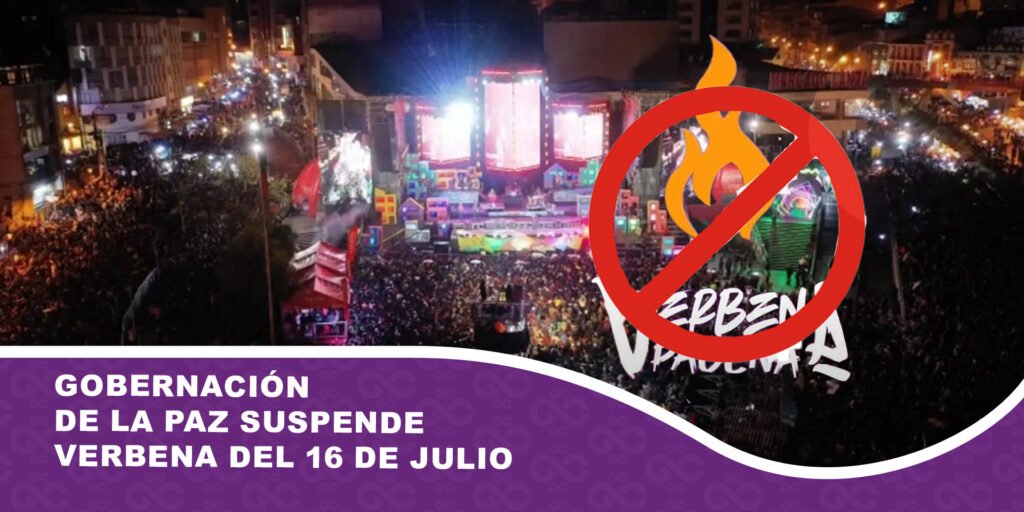 Gobernación de La Paz suspende verbena del 16 de julio por falta de recursos