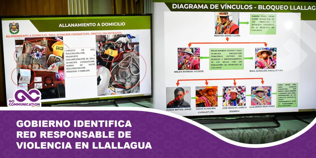 Gobierno identifica red responsable de violencia en Llallagua