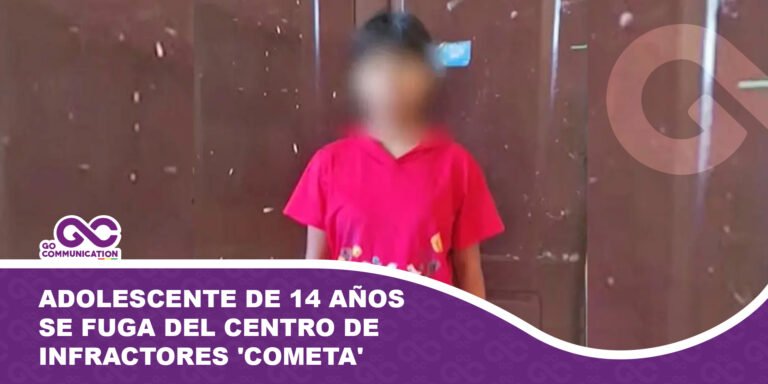 Adolescente de 14 años se fuga del Centro de Infractores 'Cometa' en Cochabamba