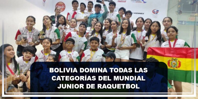 Bolivia domina todas las categorías del Mundial Junior de Raquetbol