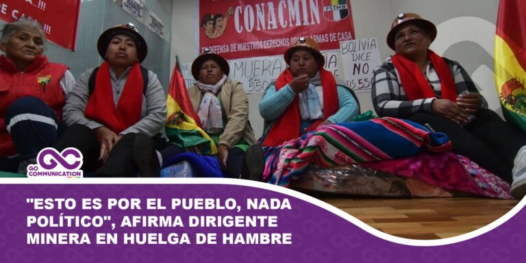 Esto es por el pueblo, nada político afirma dirigente minera en huelga de hambre