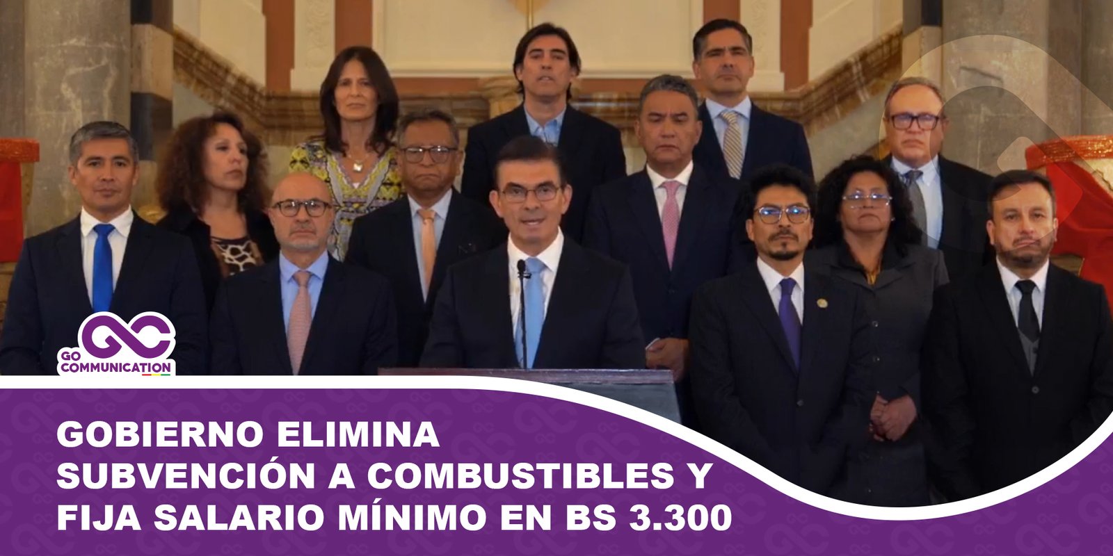 Gobierno elimina subvención a combustibles y fija salario mínimo en 3.300 bolivianos