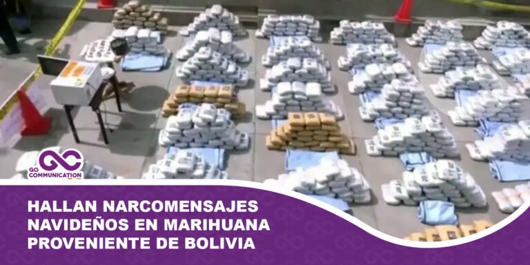 Hallan narcomensajes navideños en marihuana proveniente de Bolivia