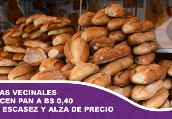 Juntas vecinales de El Alto y La Paz ofrecen pan a Bs 0,40 ante escasez y alza de precio