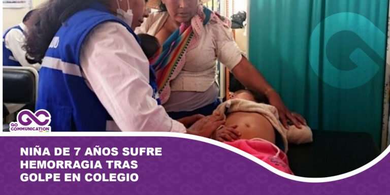 Niña de 7 años sufre hemorragia tras golpe en colegio; denuncian omisión en denuncia