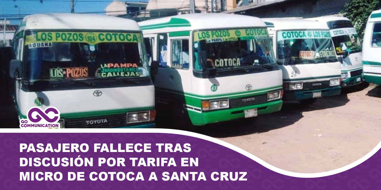 Pasajero fallece tras discusión por tarifa en micro de Cotoca a Santa Cruz