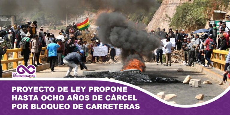 Proyecto de ley propone hasta ocho años de cárcel por bloqueo de carreteras