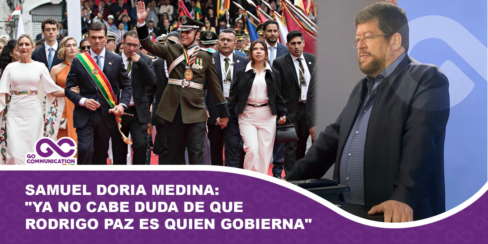 Samuel Doria Medina Ya no cabe duda de que Rodrigo Paz es quien gobierna