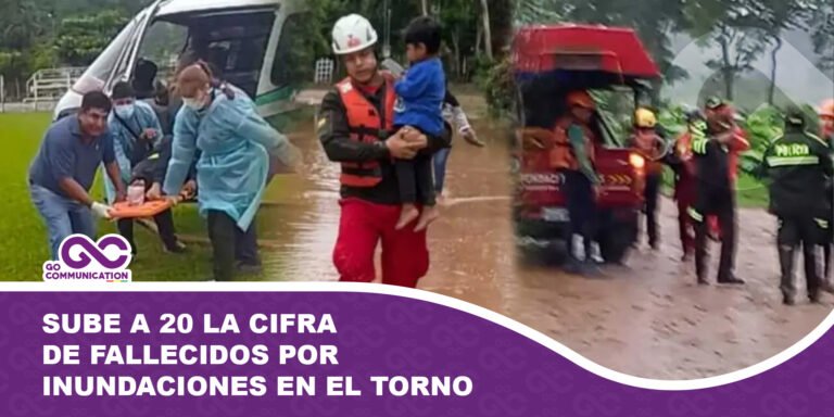Sube a 20 la cifra de fallecidos por inundaciones en El Torno
