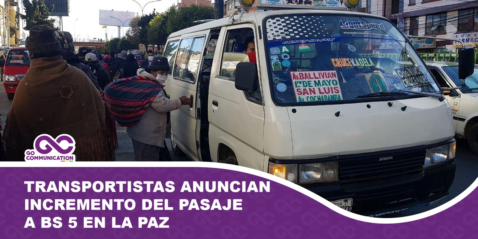 Transportistas anuncian incremento del pasaje urbano a Bs 5 en La Paz