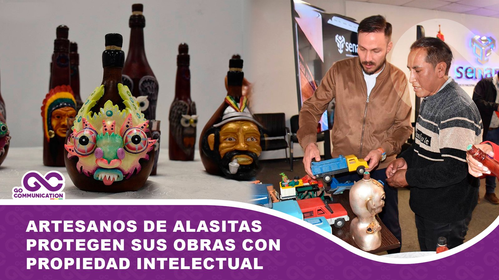 Artesanos de Alasitas protegen sus obras con propiedad intelectual