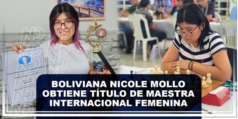 Boliviana Nicole Mollo obtiene título de Maestra Internacional Femenina