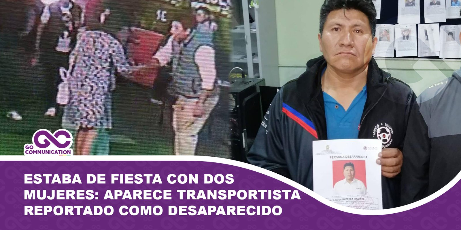 Estaba de fiesta con dos mujeres Aparece transportista reportado como desaparecido