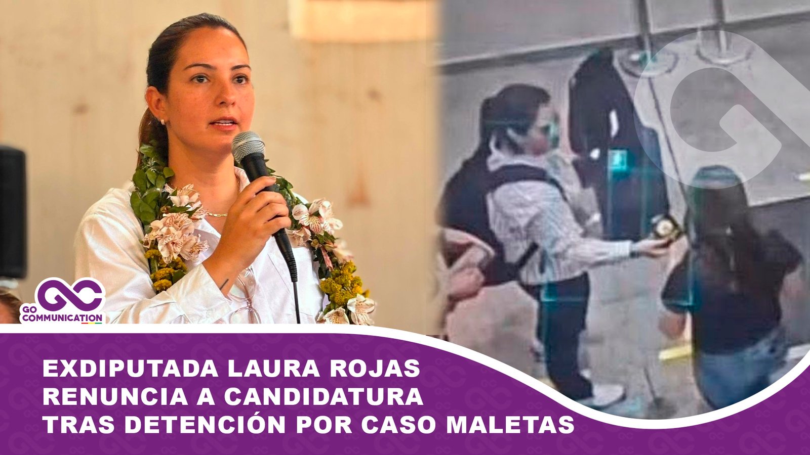 Exdiputada Rojas renuncia a candidatura tras detención