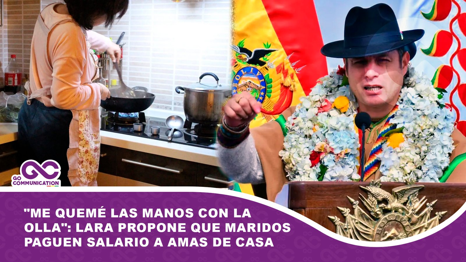 Me quemé las manos con la olla Lara propone que maridos paguen salario a amas de casa