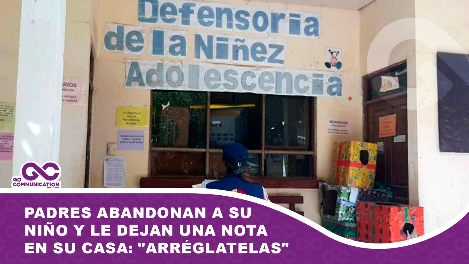 Padres abandonan a su niño y le dejan una nota en su casa Arréglatelas