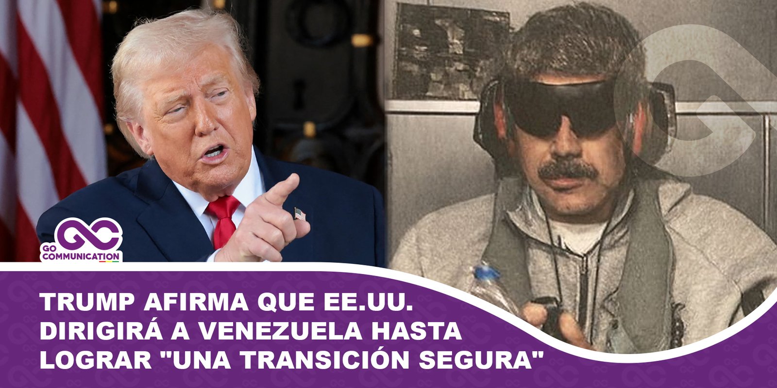 Trump afirma que EE.UU. dirigirá a Venezuela hasta lograr una transición segura