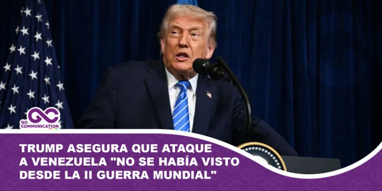 Trump asegura que ataque a Venezuela no se había visto desde la II Guerra Mundial