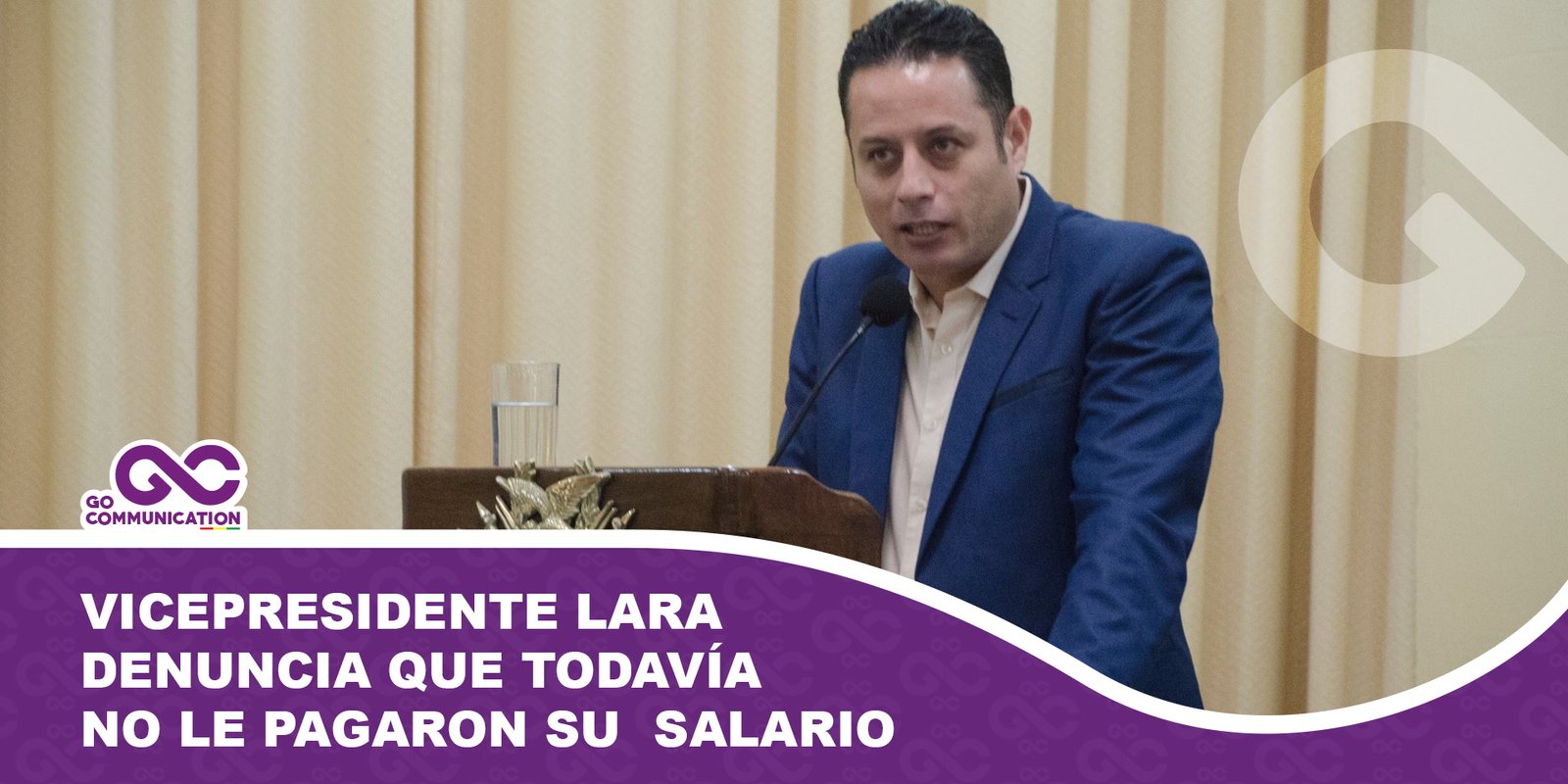 Vicepresidente Lara denuncia que todavía no le pagaron su salario