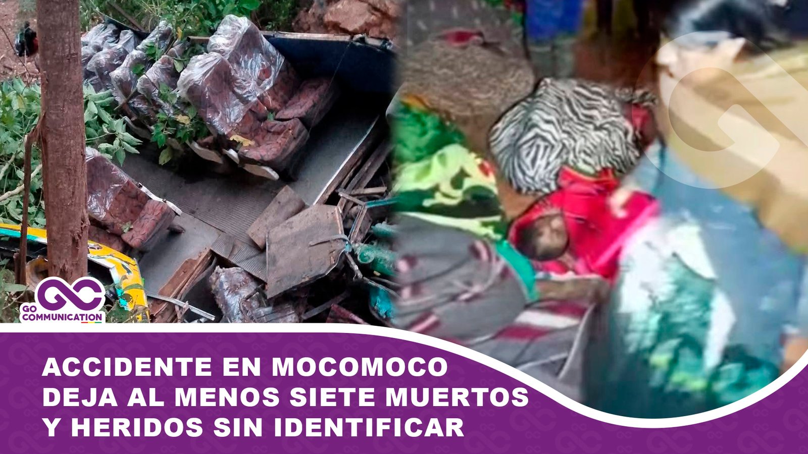 Accidente en Mocomoco deja al menos siete muertos y heridos sin identificar
