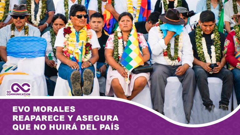 Evo Morales reaparece y asegura que no huirá del país