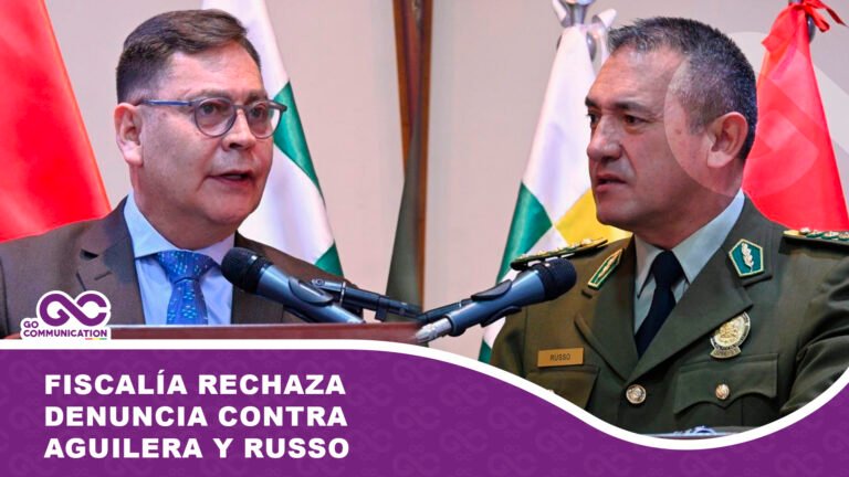 Fiscalía rechaza denuncia contra Aguilera y Russo