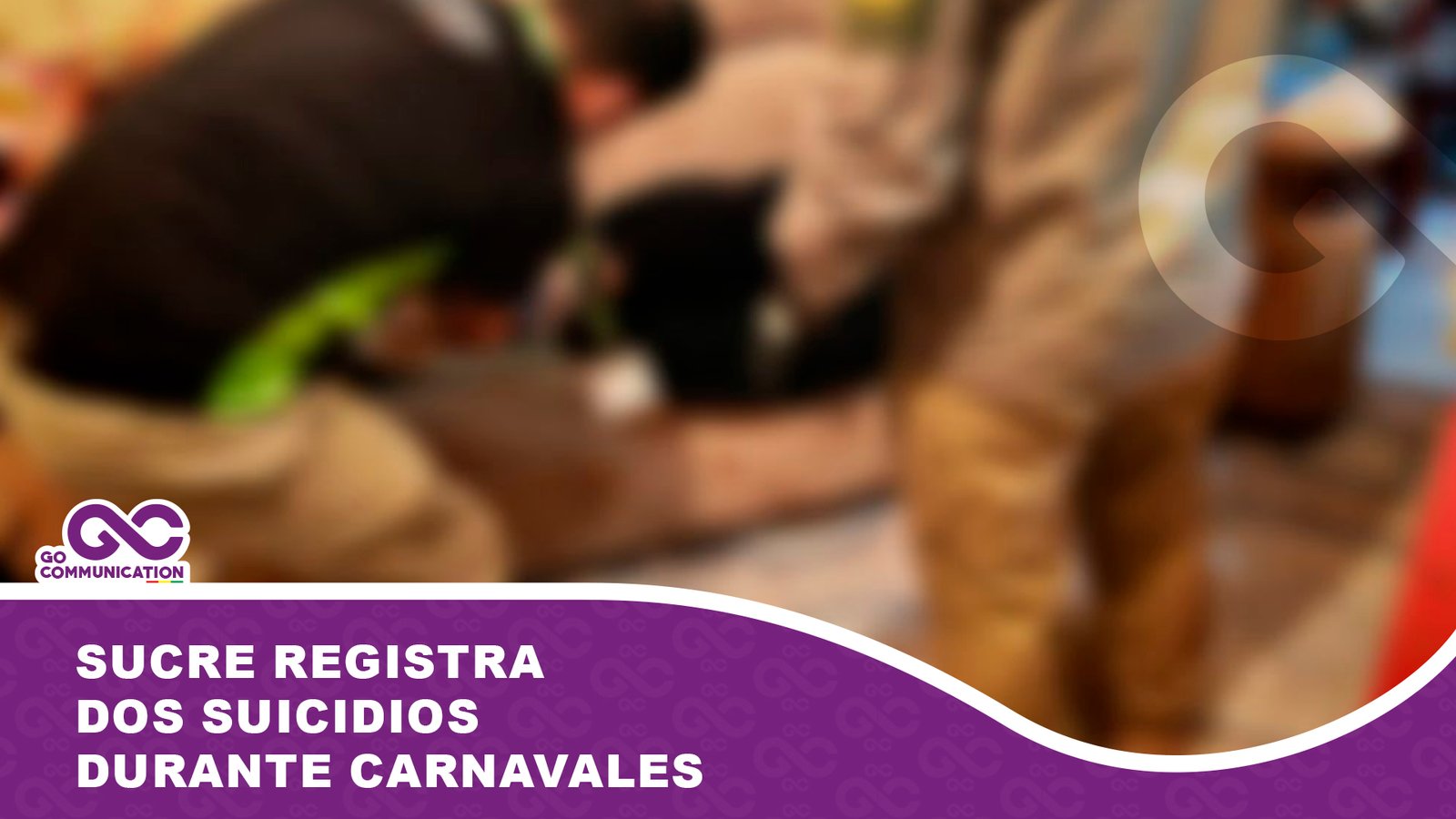 Sucre registra dos suicidios durante carnavales