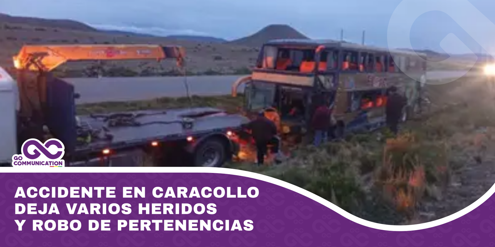 Accidente en Caracollo deja varios heridos y robo de pertenencias