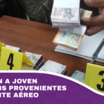 Aprehenden a joven con 71.400 bs provenientes del accidente aéreo