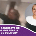 Arrestan a candidata de Porongo por golpear a repartidor de delivery