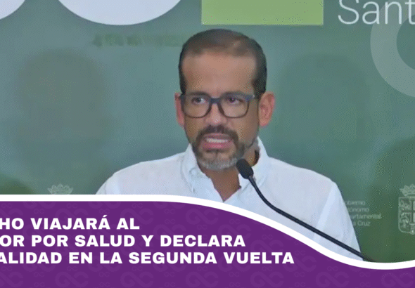 Camacho viajará al exterior por salud y declara neutralidad en la segunda vuelta