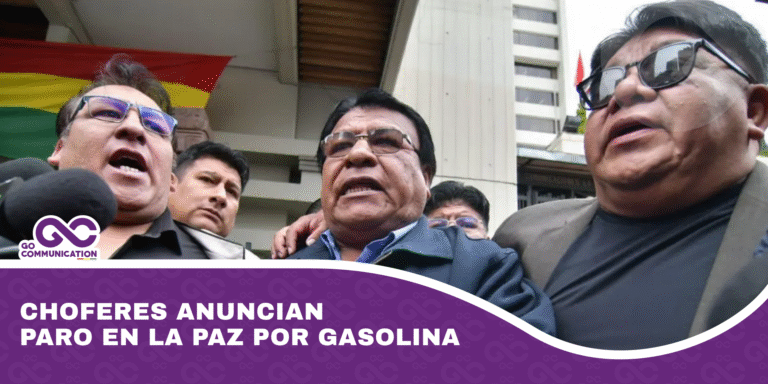 Choferes anuncian paro en La Paz por gasolina