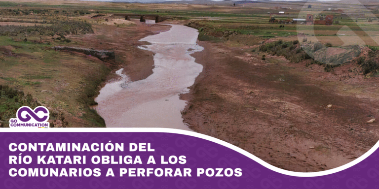 Contaminación del río Katari obliga a los comunarios a perforar pozos