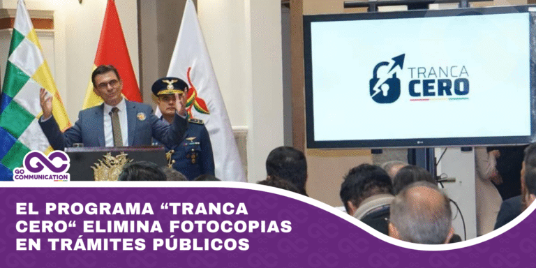 El programa “Tranca Cero“ elimina fotocopias en trámites públicos