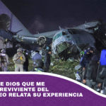 ”Era la mano de Dios que me protegió” sobreviviente del accidente aéreo relata su experiencia