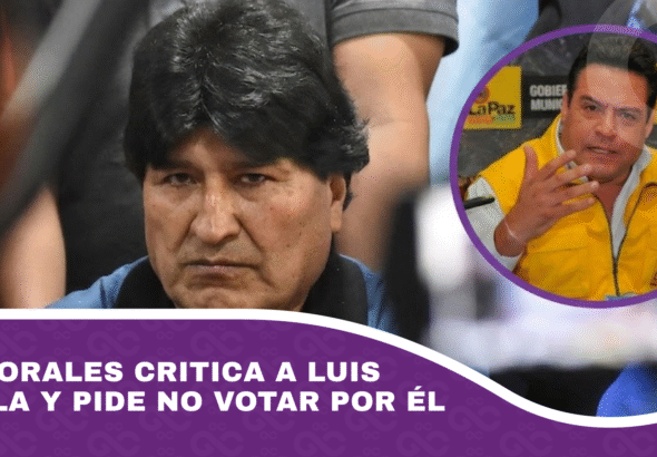 Evo Morales critica a Luis Revilla y pide no votar por él
